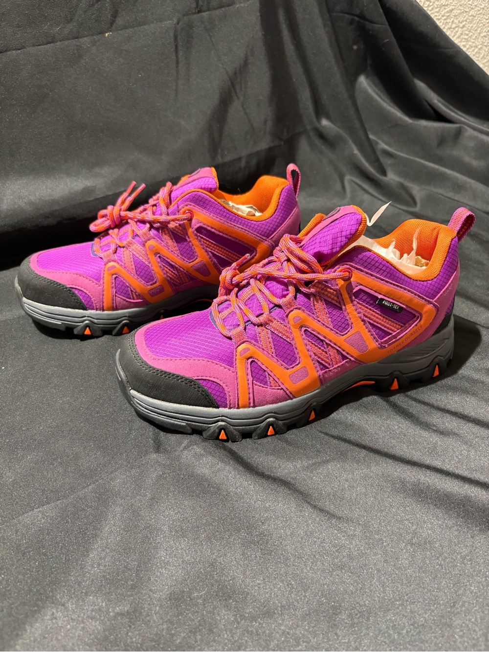 Women’s Athletic Trail Sneakers — Purple & Orange